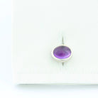 rainbow of coloured cabochons 18ct white gold cufflink - cuff