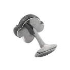 skull with headphones mammoth tusk and onyx 18ct white gold cufflinks - rear
