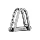 double stirrup black rhodium plated 18ct white gold cufflinks - main