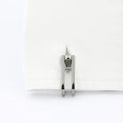 double stirrup black rhodium plated 18ct white gold cufflinks - cuff