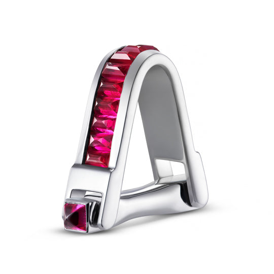 STIRRUP RUBY 18ct WHITE GOLD CUFFLINKS – Longmire