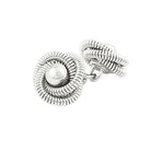 coiled wire knot platinum cufflinks - main