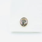 gentleman pug dog 14ct yellow gold cufflinks - cuff