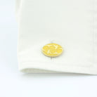 yellow ivy 9ct yellow gold cufflinks - cuff