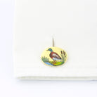 GAMEBIRDS 18ct YELLOW GOLD CUFFLINKS - mallard cuff