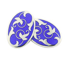 IVY BLUE ENAMEL sterling silver cufflinks - main