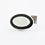 double oval black/white enamel t-bar cufflinks