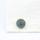 ROCK CRYSTAL CABOCHON CUFFLINKS - cuff