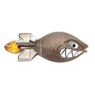 shark torpedo obsidian sterling silver cufflinks - main