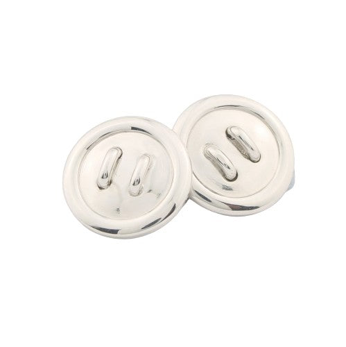 Sterling silver button cufflinks deals