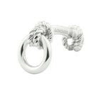 coiled knotted rope sterling silver cufflinks - main