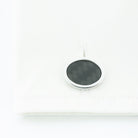 carbon weave oval sterling silver cufflinks - cuff