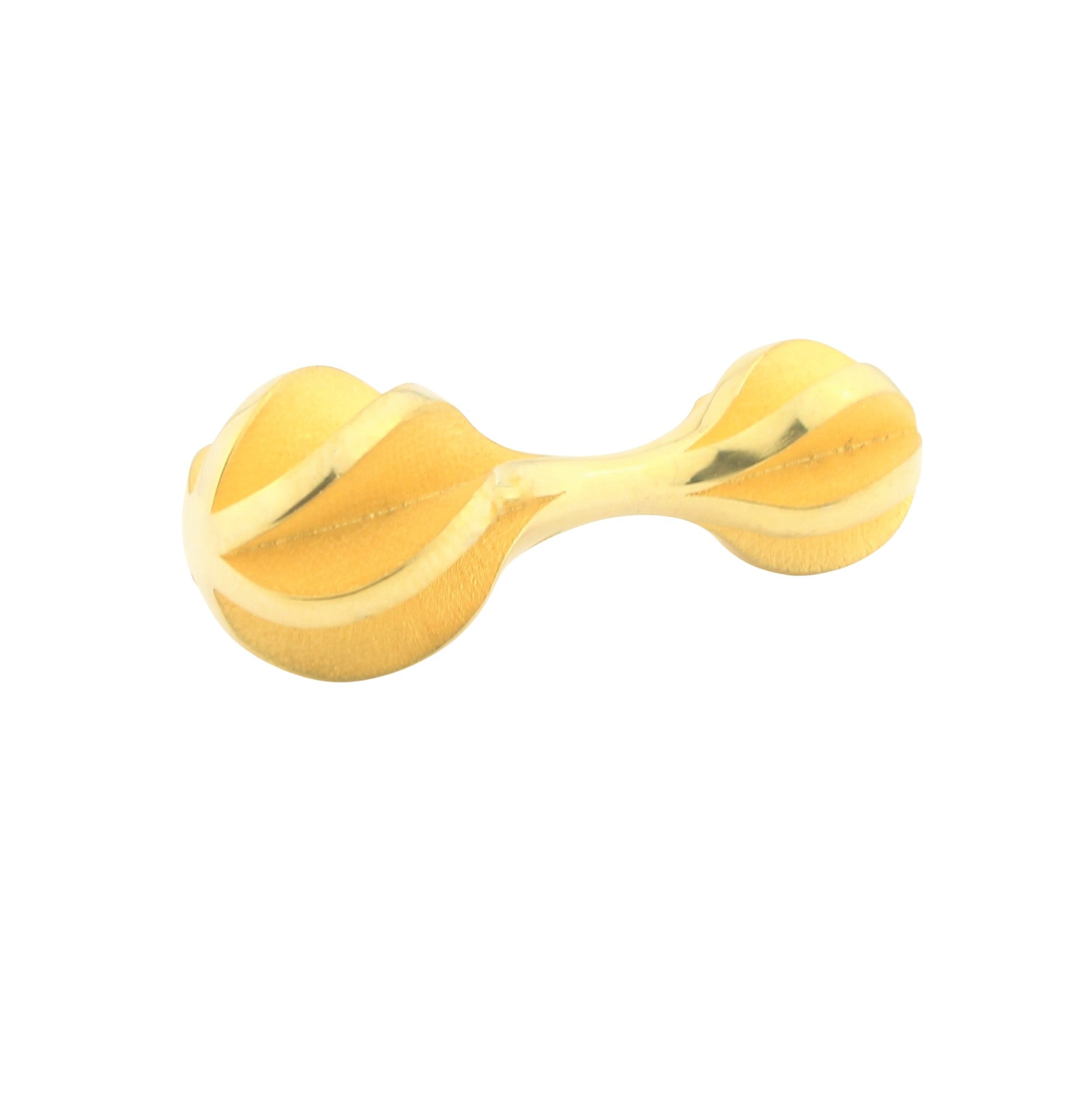 twister design gold plated sterling silver cufflinks - main