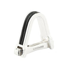 stirrup braided leather sterling sliver cufflinks -  main