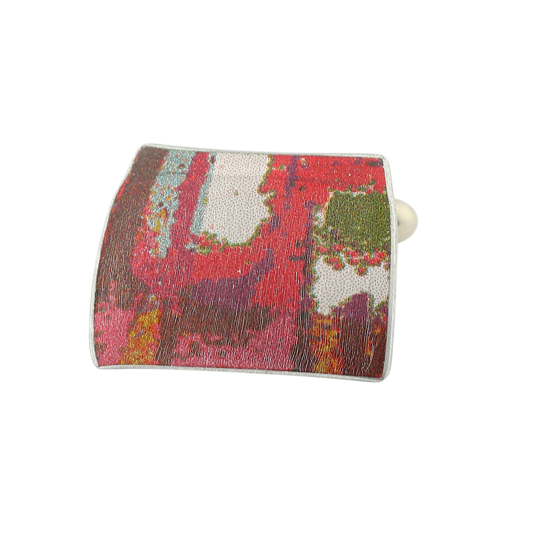 artistic anodised aluminium cufflinks - main