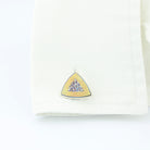 fir tree honey toned titanium cufflinks - cuff