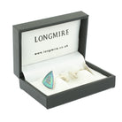 fir tree green titanium cufflinks - boxed