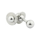 dumbbells with diamond inset collar cufflinks - detail main