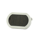 matt ebony oblong steel cufflinks - main