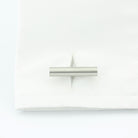 h-bar solid steel cufflinks - cuff
