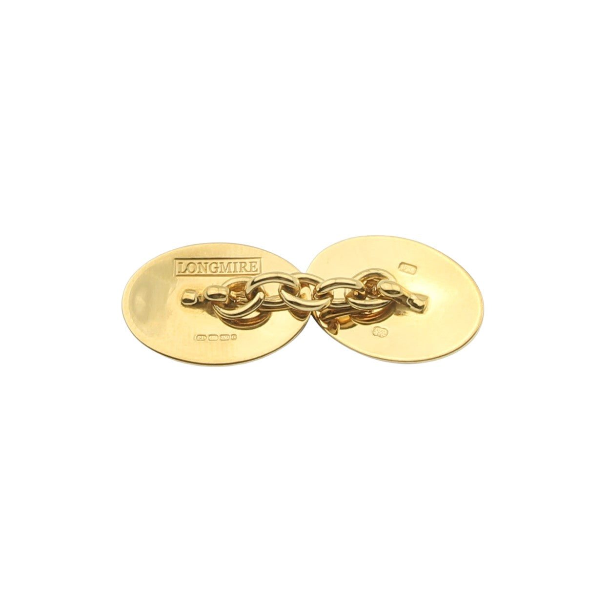 the road to ruin four vices enamellled 18k yellow gold cufflinks - rear