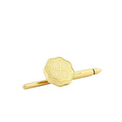 wavy cream 18ct yellow gold shirt studs - main