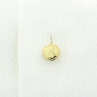 wavy cream 18ct yellow gold shirt studs- shirt