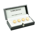 pixel 18k rose gold shirt studs - boxed