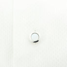 mother of pearl 18ct white gold shirt studs - shirt