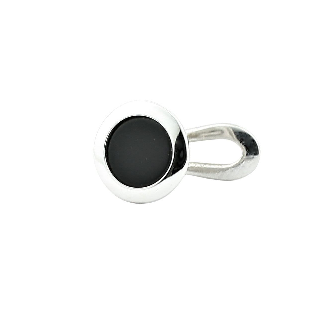 matt onyx 18ct white gold centre studs - main