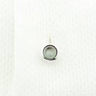 tahitian mother of pearl 18ct white gold shirt studs - shirt