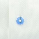 blue spinel disc 18ct white gold shirt studs - shirt