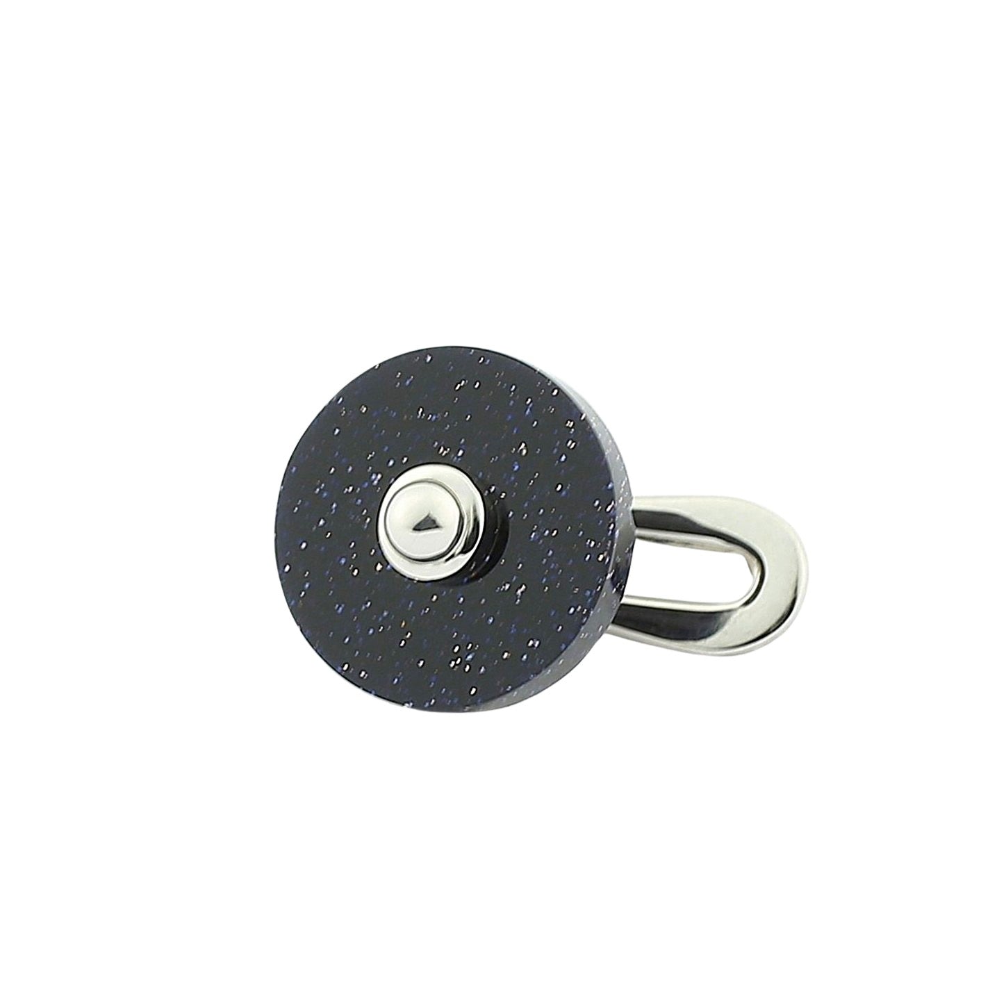 'disco' disc dress set 18ct white gold - stud