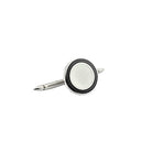 DOUBLE CIRCLE BLACK/WHITE ENAMEL SHIRT STUDS - main