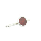 STARBURST RED ENAMEL sterling silver SHIRT STUDS - main