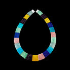 vibrant multicolour hardstone necklace - main 2
