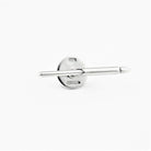 STARBURST GREY ENAMEL DRESS SET - stud rear