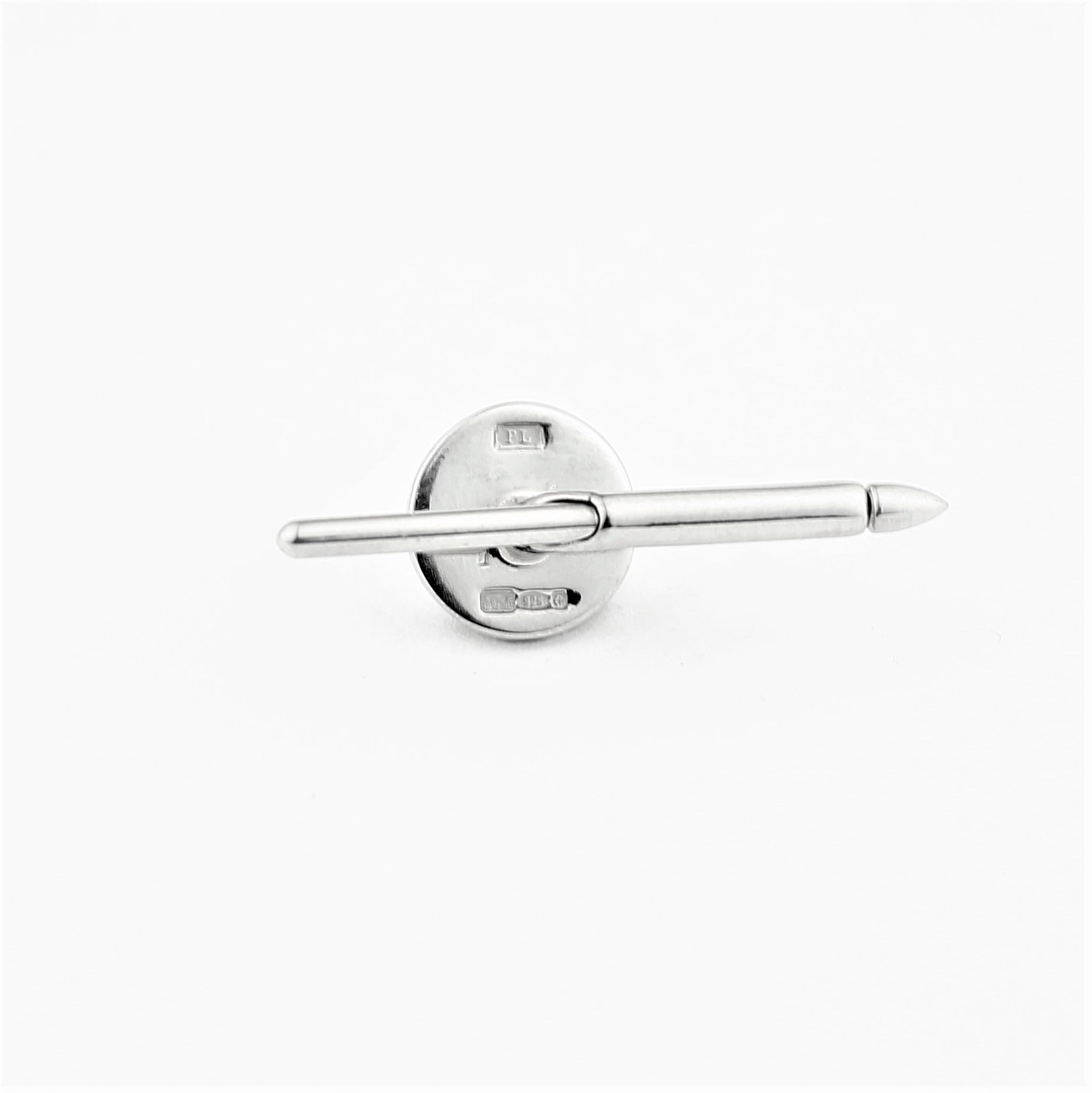 STARBURST RED ENAMEL sterling silver DRESS SET - stud rear