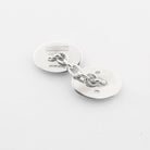 st george's flag red and white enamel - rear