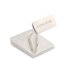 TAHITIAN MOTHER OF PEARL WEDGE 18ct WHITE GOLD CUFFLINKS - rear