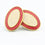 DOUBLE OVAL PINK/CREAM ENAMEL 18ct YELLOW GOLD CUFFLINKS