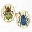 SCARAB 18ct YELLOW GOLD CUFFLINKS