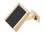 ONYX WEDGE 18ct ROSE GOLD CUFFLINKS