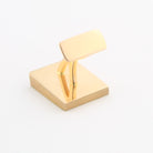 ONYX WEDGE CUFFLINKS WITH INSET - rear