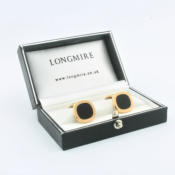 Watch out cufflinks 18k rose gold - boxed