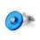 SPINEL DISC 18ct WHITE GOLD CUFFLINKS
