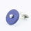lapis zazuli disc 18ct white gold cufflinks