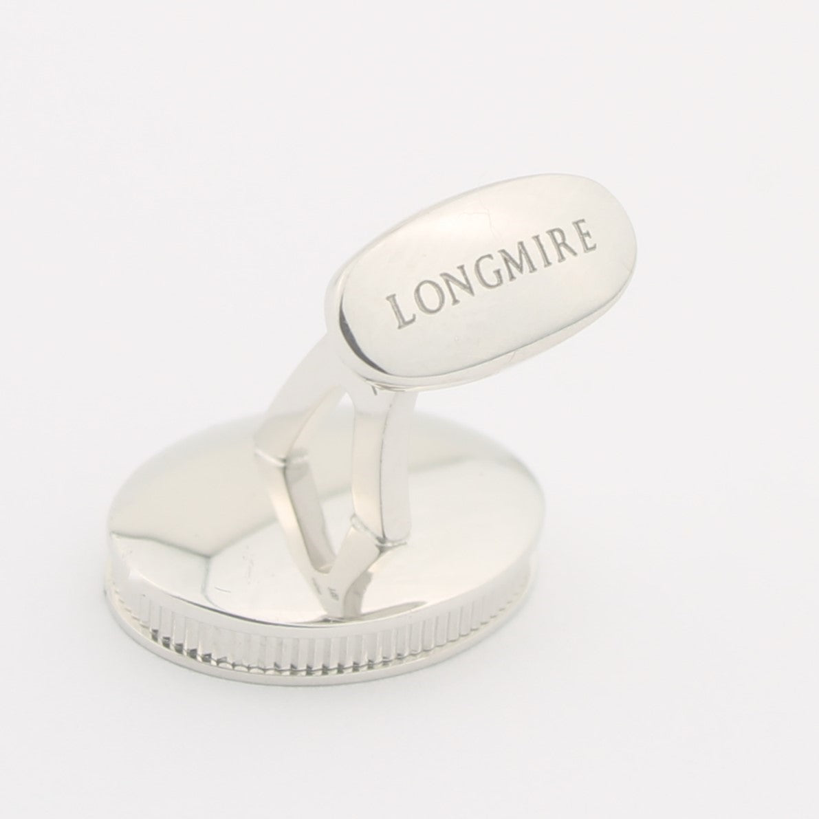 MOTHER OF PEARL WITH REEDED EDGE Cufflinks - rear