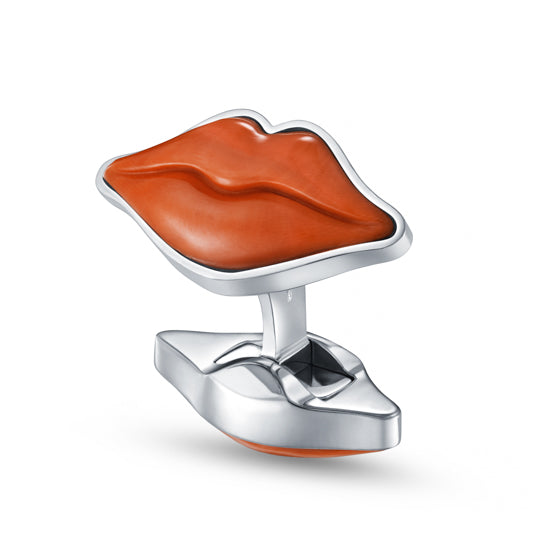 HOT LIPS IN CORAL AND 18K WHITE GOLD - main