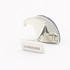 Eagle head cufflinks in lapis 18k white gold - rear